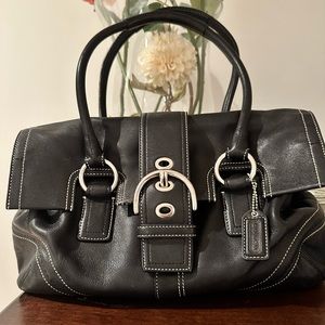 Black Leather Handbag
